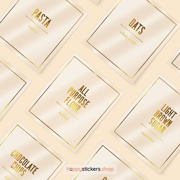 36 Labels • Brandbe Minimalist Pantry for Kitchen Storage • Organization Labels - Picture 16 of 17